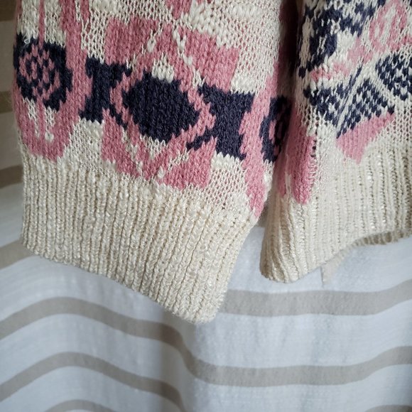 Pink Rose | Tribal Long Sleeve Knit Sweater NWT - Picture 4 of 6
